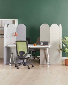 Beliani 3-panelowa ścianka akustyczna SLIMMY beżowy 120 cm 160 cm 3