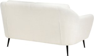 Beliani Sofa dla 2 osób EIBY Szenil biały 5
