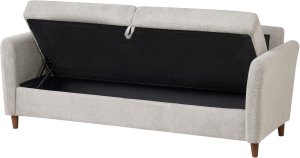 Beliani Sofa dla 3 osób MARE Szary 3