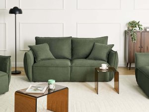 Beliani Sofa dla 3 osób Kunes Zielony 2