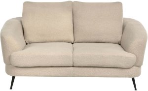 Beliani Sofa dla 2 osób KJAER Boucle Jasnobeżowy 5