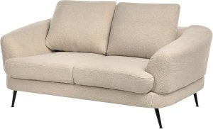 Beliani Sofa dla 2 osób KJAER Boucle Jasnobeżowy 6