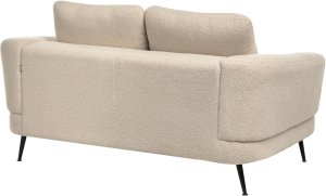 Beliani Sofa dla 2 osób KJAER Boucle Jasnobeżowy 7