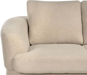 Beliani Sofa dla 2 osób KJAER Boucle Jasnobeżowy 8
