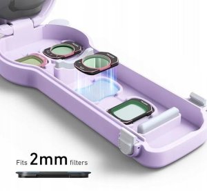 Pokrowiec Telesin Sztywne etui ochronne obudowa futerał PC + smycz / / do Dji Osmo Pocket 4 / S6-fms-29pu-tdj / fioletowy (SB11905) 6