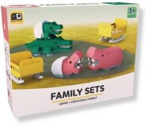 Figurka HalfToys Zabawki magnetyczne 3D dla dzieci safari hipopotam i krokodyl - Half Toys 3+ Edukamp (HT-00010) 17