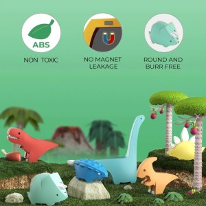 Figurka HalfToys Figurki magnetyczne dinozaury 3D Ankylo i Para - Half Toys 3+ Edukamp (HT-0007) 13