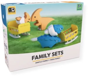 Figurka HalfToys Figurki magnetyczne dinozaury 3D Ankylo i Para - Half Toys 3+ Edukamp (HT-0007) 14