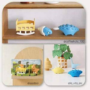 Figurka HalfToys Figurki magnetyczne dinozaury 3D Ankylo i Para - Half Toys 3+ Edukamp (HT-0007) 18