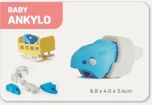 Figurka HalfToys Figurki magnetyczne dinozaury 3D Ankylo i Para - Half Toys 3+ Edukamp (HT-0007) 6