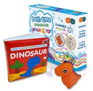 Barney & Buddy Książeczka do kąpieli dinozaur zmieniający kolor - Buddy&Barney 3+ EDUKAMP (NE-0228) 4