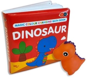 Barney & Buddy Książeczka do kąpieli dinozaur zmieniający kolor - Buddy&Barney 3+ EDUKAMP (NE-0228) 5
