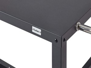 Beliani Wózek kuchenny ogrodowy metalowy czarny STALETTI 6