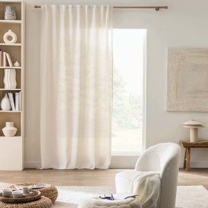 Douceur d`Interieur Zasłona na ukrytych szelkach CODY, 140 x 260 cm, efekt lnu 3