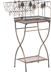 Beliani Zestaw 2 regałów z półkami SICILY Metal 43/37 cm 30/27 cm Czarny 5