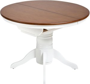 Beliani Stół do jadalni rozkładany AKRON Jesion brązowy 106/150 cm 106 cm Drewno (637753 Bel) 5