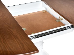 Beliani Stół do jadalni rozkładany AKRON Jesion brązowy 106/150 cm 106 cm Drewno (637753 Bel) 8