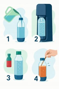 Sodastream Syropy do Saturatora Malina Zero Cukru + Cytryna Limonka Koncentrat 7