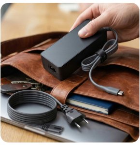 Zasilacz do laptopa 3mk HARDY Laptop Power Adapter 65W USB-C 3,2m (5903108753562) 2