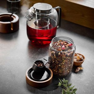 Gefu Pojemnik szklany na produkty sypkie 700 ml smoke grey Gefu Bokaro 5