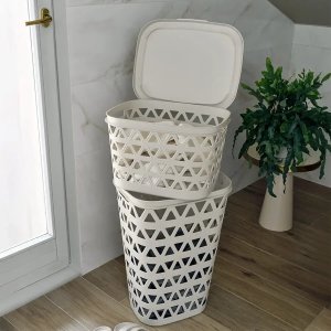 Kosz na pranie Curver Mini kosz do magla Oceana 30L - Kremowy 6