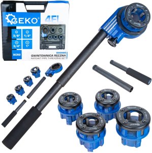Geko Gwintownica ręczna do rur 4-elementowa 3/8"-1" (4) (5903418306274) 2