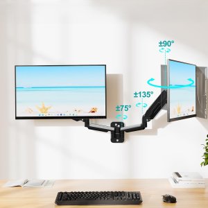 Triadyn Uchwyt ścienny na 2 monitory 13" - 32" DuoFlexWall (TRD-WBLK-2AL) 4