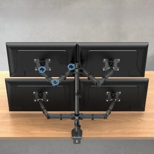 Triadyn Uchwyt biurkowy na 4 monitory 14" - 32" QuadClamp (TRD-BLK-4C) 5