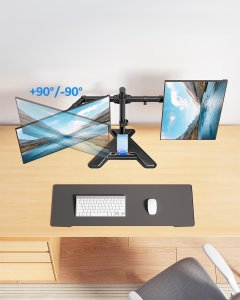 Triadyn Uchwyt biurkowy na 2 monitory 14" - 32" DuoBase Plus (TRD-BLK-2STP) 4