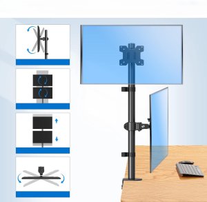 Triadyn Uchwyt biurkowy na 2 monitory 14" - 32" DuoClamp Vertical (TRD-BLK-2CV) 4