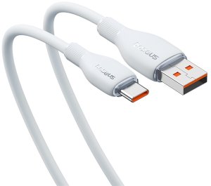 Baseus Kabel Pudding 100W USB-A - USB-C 1,2m - biały (6932172650148) 3