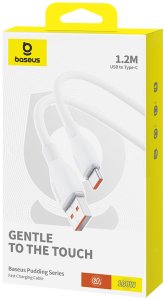 Baseus Kabel Pudding 100W USB-A - USB-C 1,2m - biały (6932172650148) 10