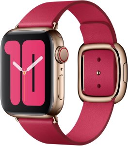 Apple Pasek z klamrą nowoczesną w kolorze maliny do koperty 38mm / 40mm / 41mm / 42mm - rozmiar M 2