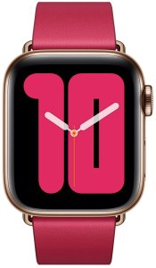 Apple Pasek z klamrą nowoczesną w kolorze maliny do koperty 38mm / 40mm / 41mm / 42mm - rozmiar M 3
