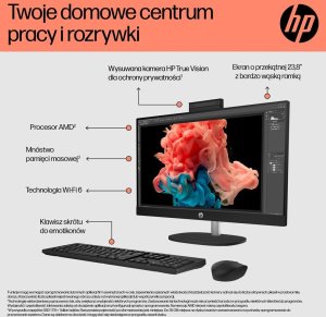 Komputer HP AiO 24-cr0312nw Ryzen 5 7520 16GB DDR5 512GB SSD 23.8" FHD IPS Radeon 610M Biały (9U2J8EA) 6
