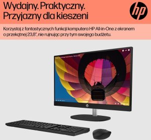 Komputer HP AiO 24-cr0312nw Ryzen 5 7520 16GB DDR5 512GB SSD 23.8" FHD IPS Radeon 610M Biały (9U2J8EA) 7