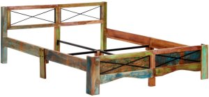 Elior Łóżko drewniane 160X200 dwuosobowe do sypialni 2