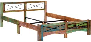 Elior Łóżko drewniane 160X200 dwuosobowe do sypialni 9