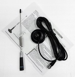 CB Antena Hustler Delta 874 Magnetyczna 32 cm Kabel 4 m UC-1 Krótka Samochodowa 2