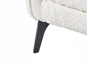 Beliani Sofa rozkładana dla 3 osób HEMING Boucle Złamana biel (581196 Bel) 5