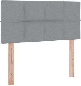 Mebel Elite Łóżko tapicerowane 90X190 szare z materacem z pojemnikiem jednoosobowe 10