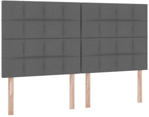Mebel Elite Łóżko tapicerowane 180X200 szare dwuosobowe z pojemnikiem z materacem 9