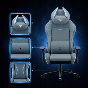 Fotel Diablo Chairs Diablo X-Horn 2.0 Normal Rainbow Blue 3