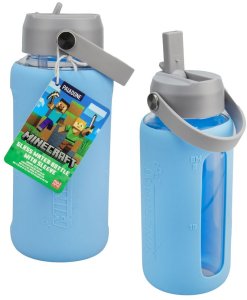 Paladone PALADONE Minecraft Butelka Szklana W Silikonowym Etui Axolotl 6