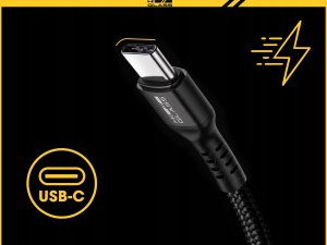 Kabel USB etumi - USB Typ C Szybkie ładowanie transfer HIGLASS CAH001 czarny 2m (HIGL0014) 2