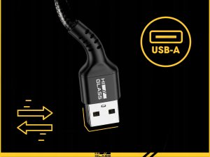 Kabel USB etumi - USB Typ C Szybkie ładowanie transfer HIGLASS CAH001 czarny 2m (HIGL0014) 4