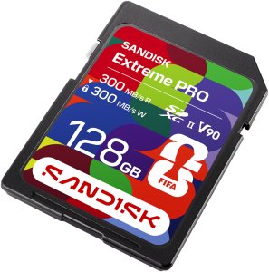 Karta SanDisk Extreme PRO - FIFA World Cup 2026 Edition Karta pamięci flash - 128 GB - Video Class V90 / UHS-II - SDXC UHS-II (SDSDXDM-128G-GN4IH) 2