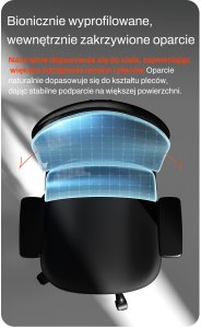 Krzesło biurowe Angel kreOn Czarne 15