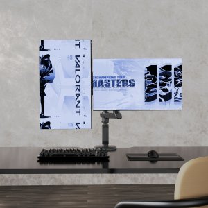 North Bayou Uchwyt biurkowy na 2 monitory 27"-50" D9C 7