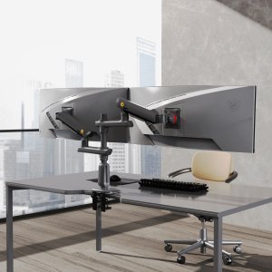 North Bayou Uchwyt biurkowy na 2 monitory 27"-50" D9C 10
